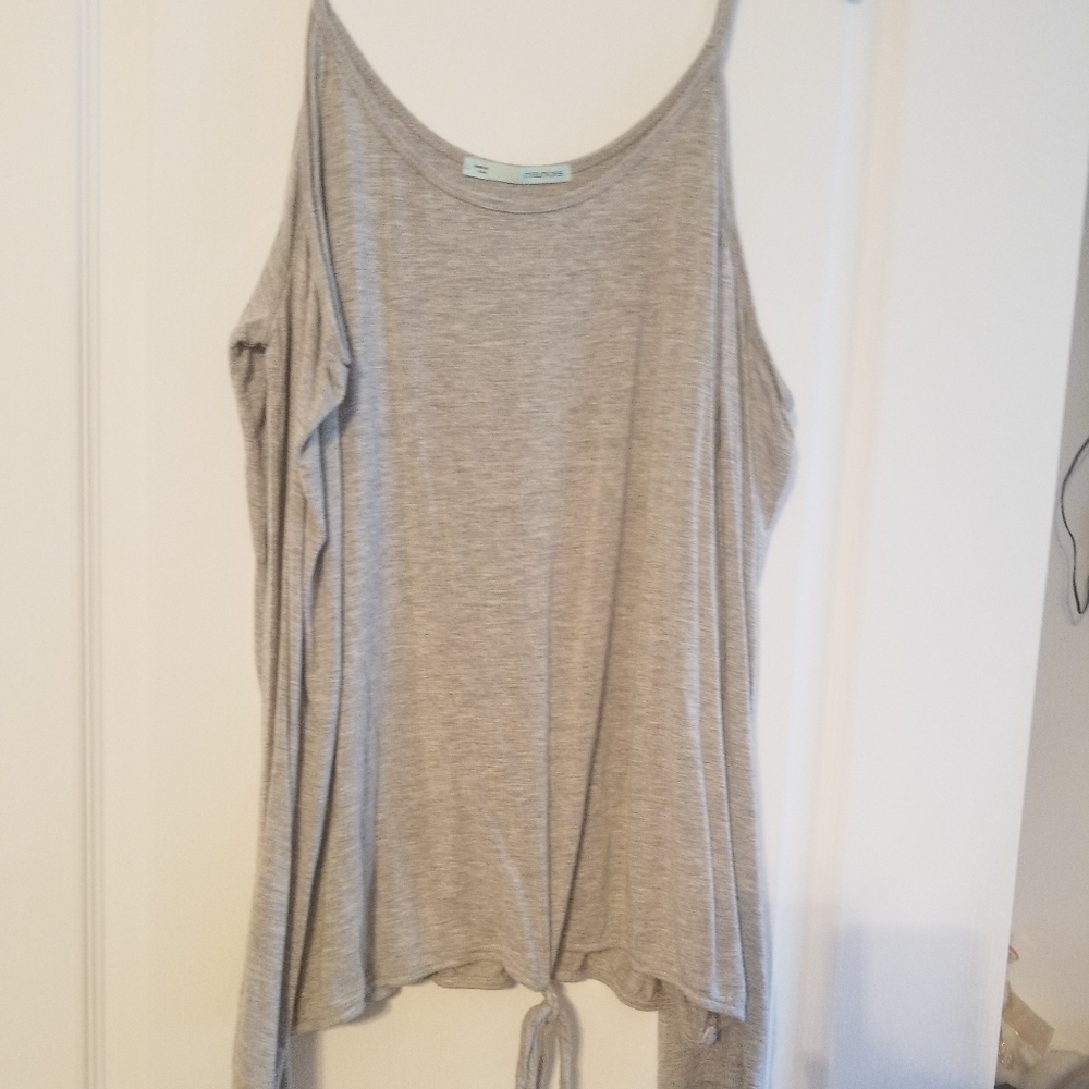 Cold shoulder long sleeve top